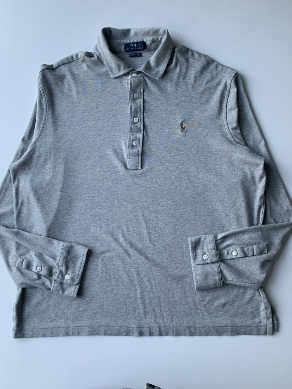 Polo Ralph Lauren Men's Gary Long Sleeve Polo Shirt Pima Cotton Size XXL - Picture 3 of 10